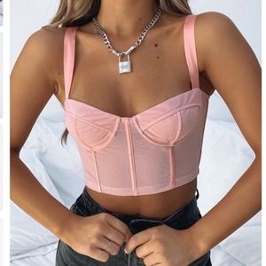 NWT White Fox Boutique Gimme Love Bustier Pink